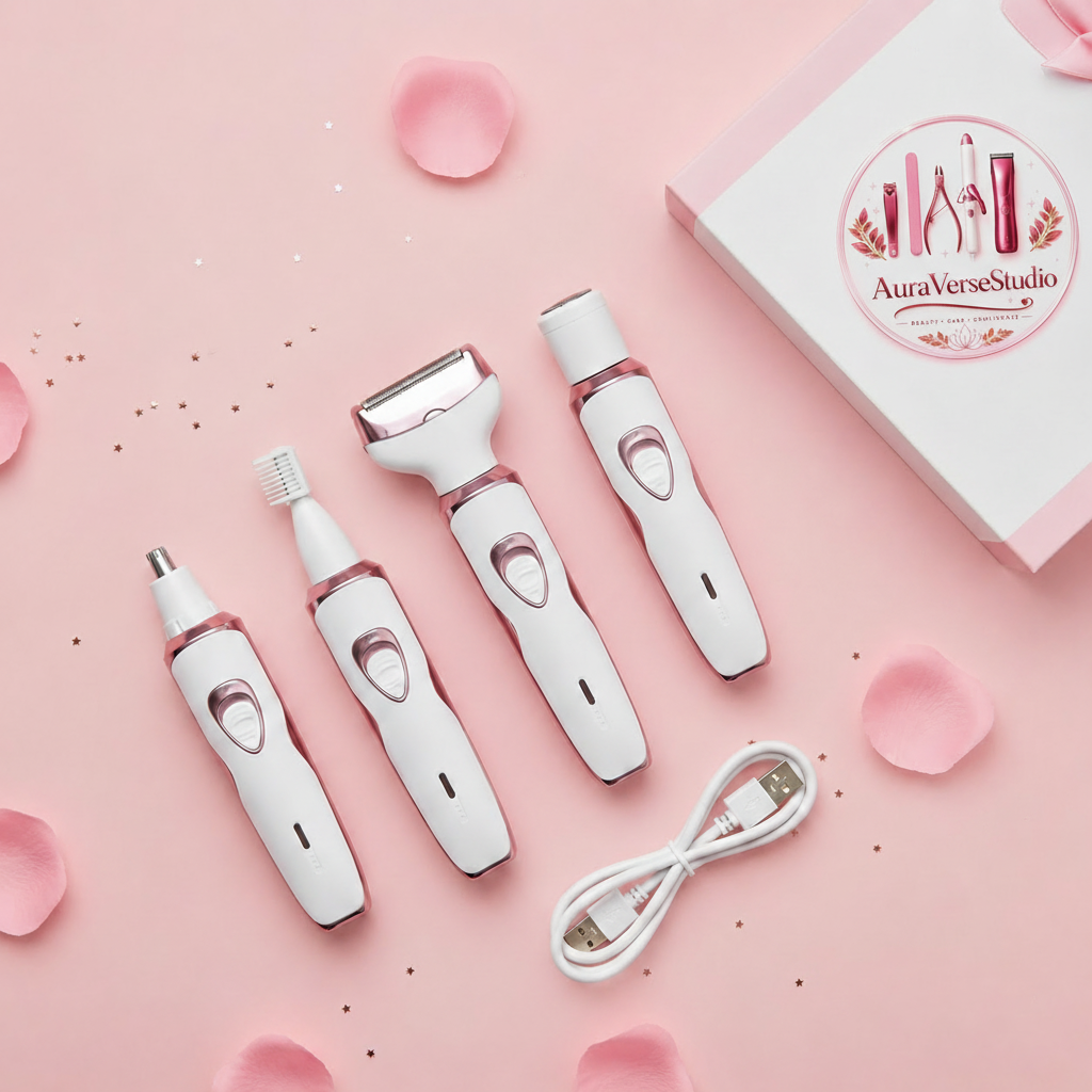 AuraVerseStudio 4-in-1 Grooming Kit